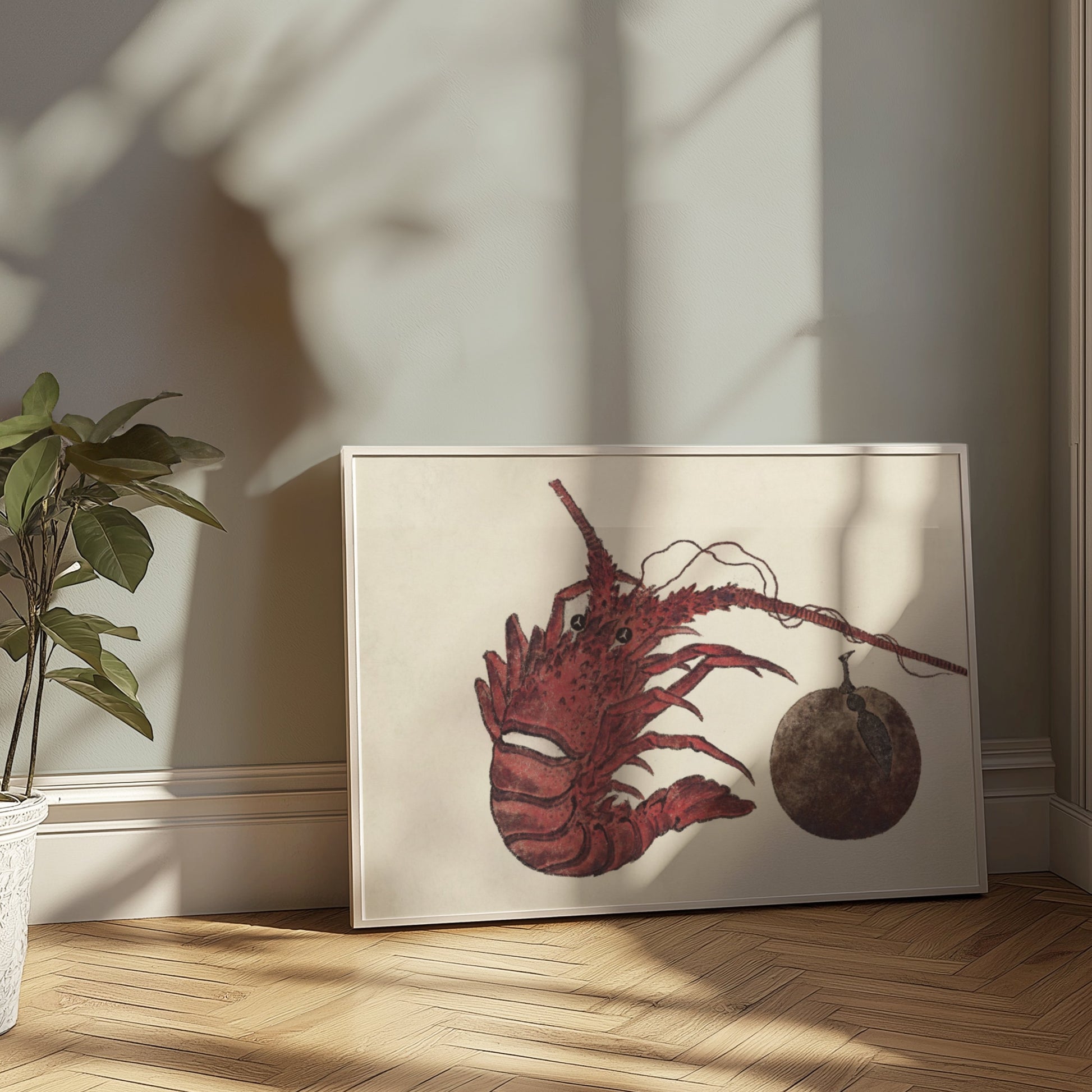 Premium Poster of Japanese Lobster Underwater Art Print Decorative Posters