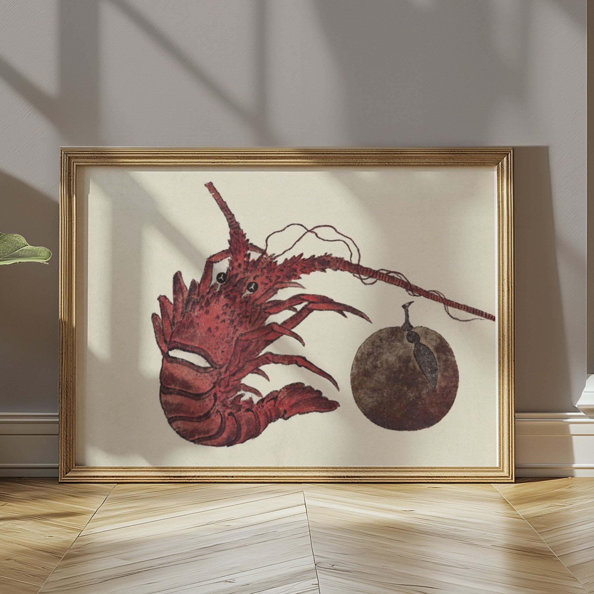 Premium Poster of Japanese Lobster Underwater Art Print Decorative Posters