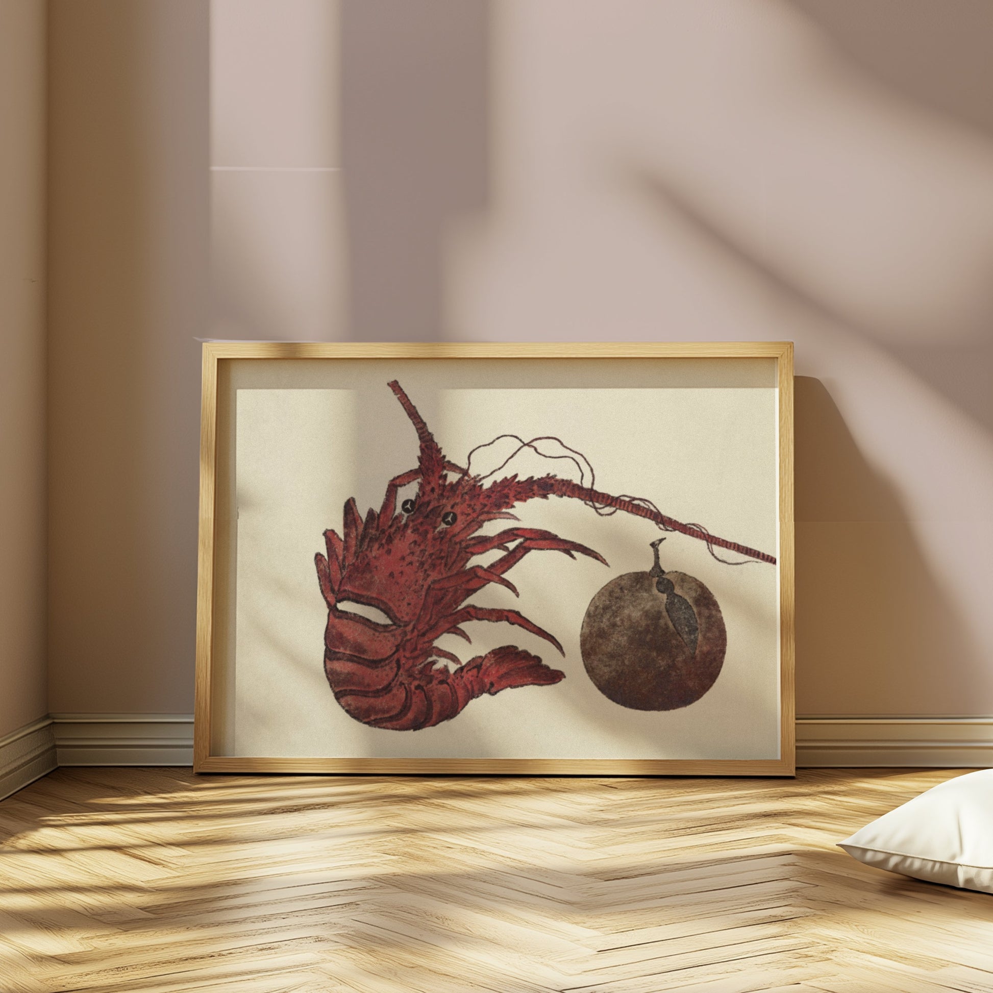 Premium Poster of Japanese Lobster Underwater Art Print Decorative Posters