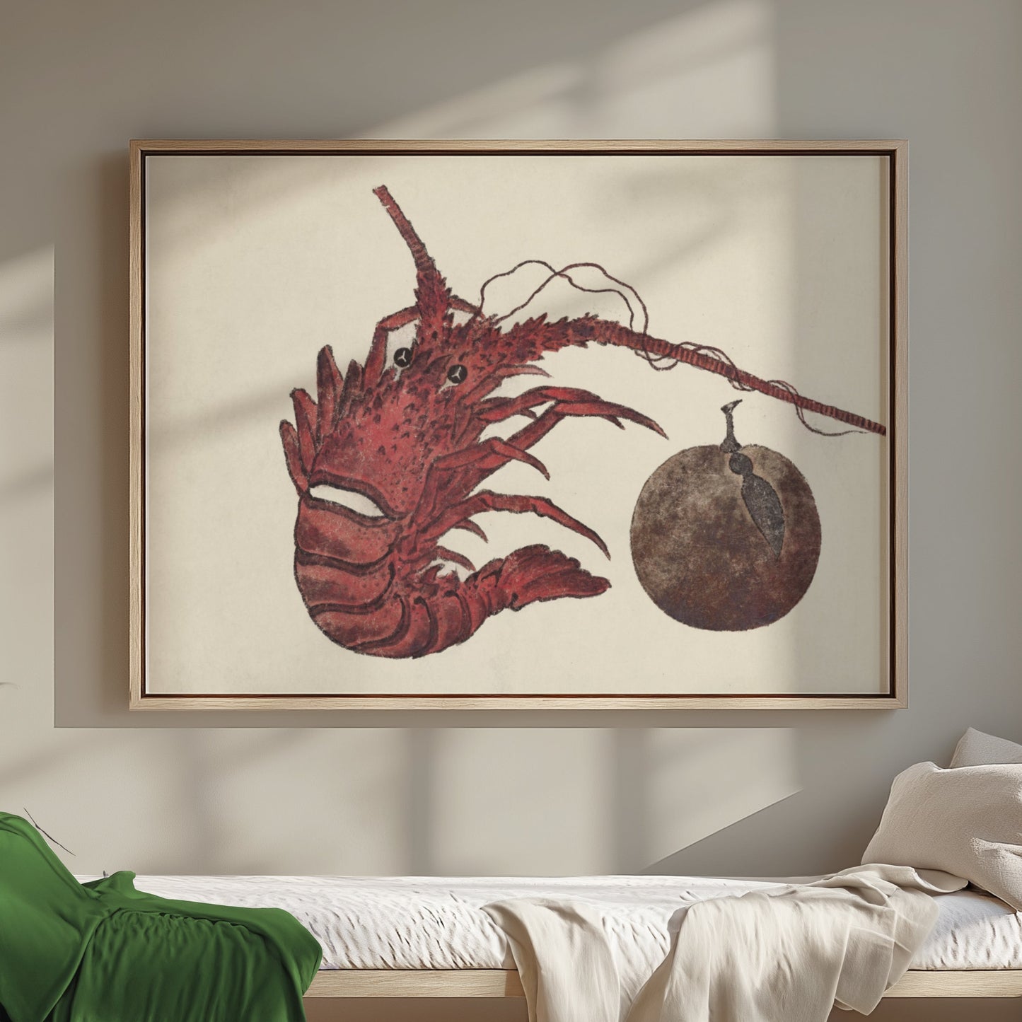 Premium Poster of Japanese Lobster Underwater Art Print Decorative Posters
