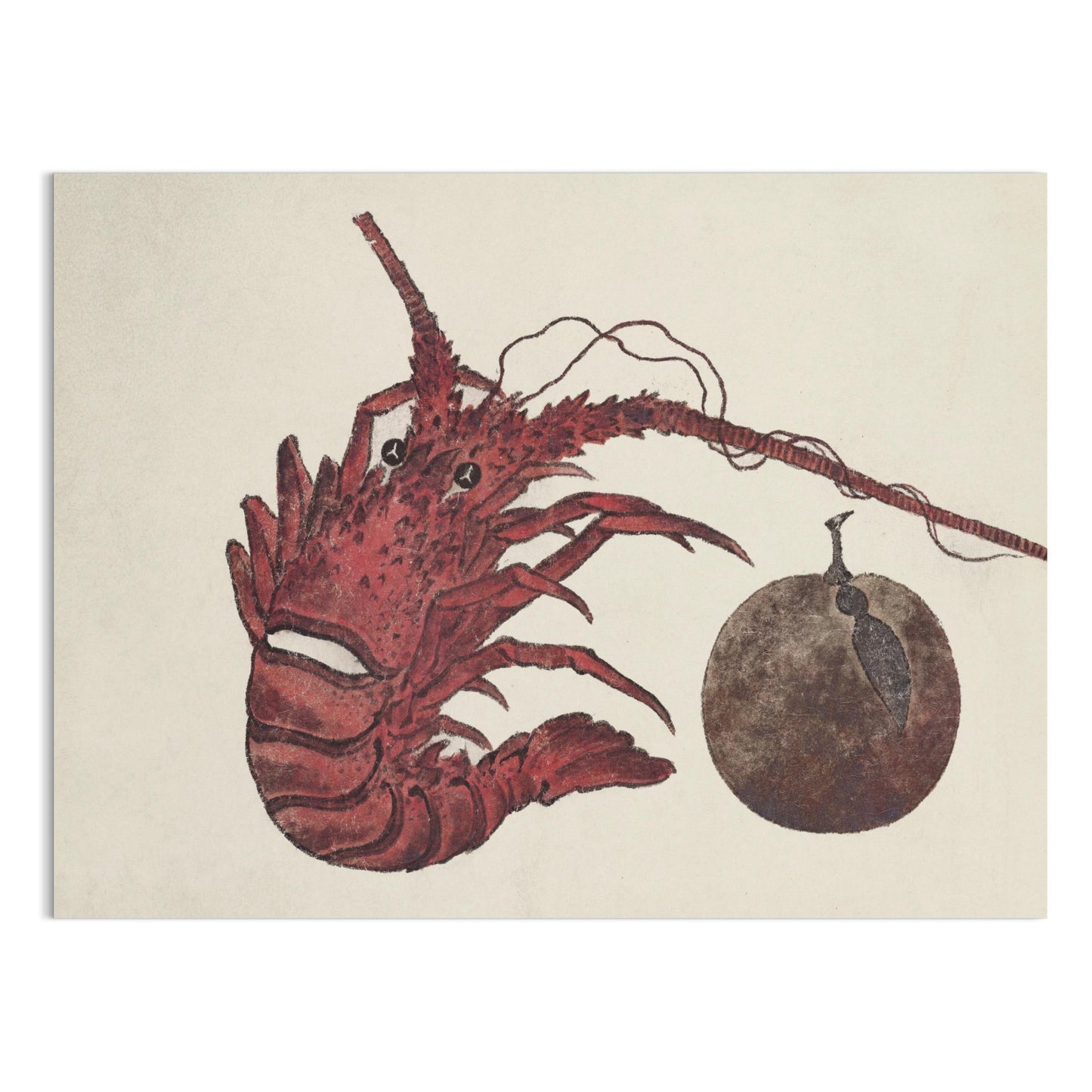Premium Poster of Japanese Lobster Underwater Art Print Decorative Posters