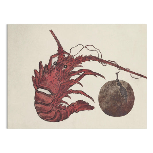 Premium Poster of Japanese Lobster Underwater Art Print Decorative Posters