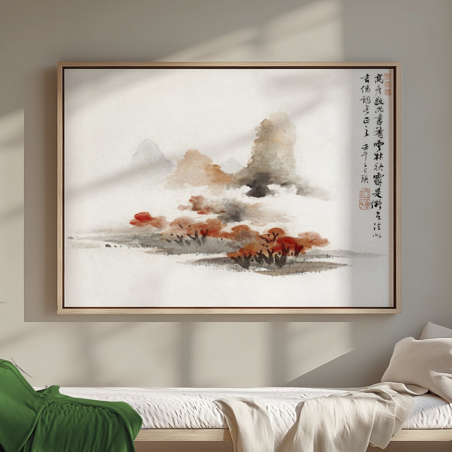 Premium Poster of Japanese Minimalist Watercolor Landscape Posters