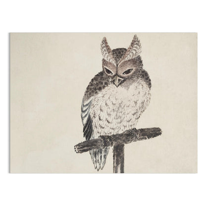Premium Poster of Japanese Owl Art Handmade Wall Decor Posters