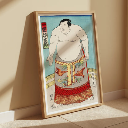 Premium Poster of Japanese Sumo Wrestler Ukiyo e Print Art Posters