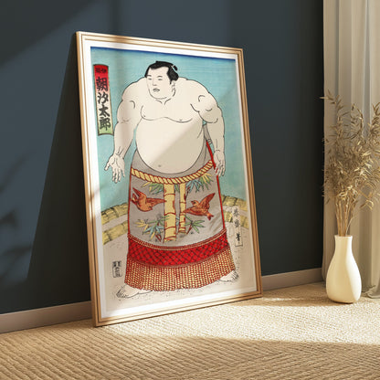 Premium Poster of Japanese Sumo Wrestler Ukiyo e Print Art Posters