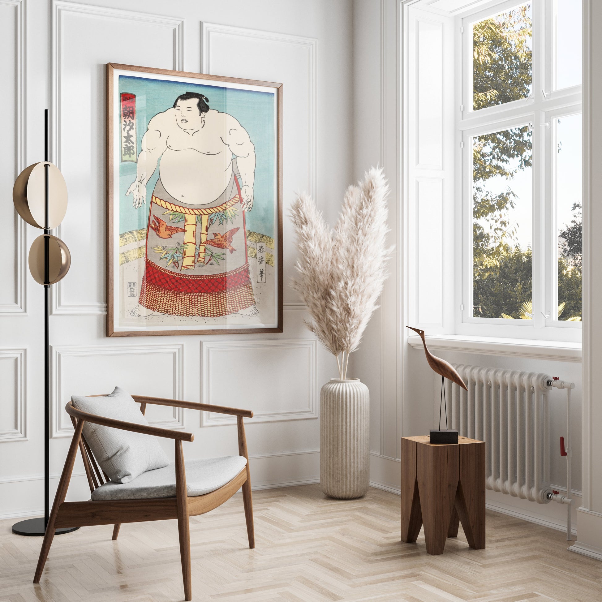 Premium Poster of Japanese Sumo Wrestler Ukiyo e Print Art Posters
