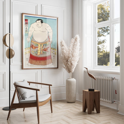 Premium Poster of Japanese Sumo Wrestler Ukiyo e Print Art Posters