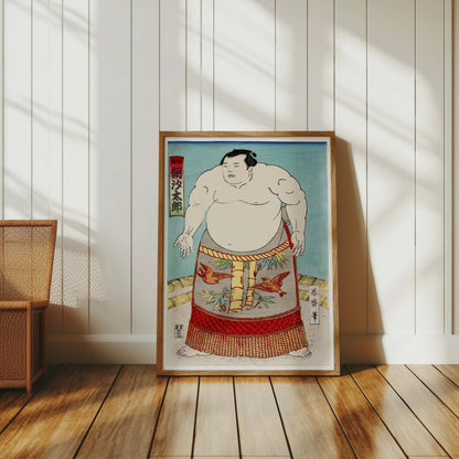 Premium Poster of Japanese Sumo Wrestler Ukiyo e Print Art Posters