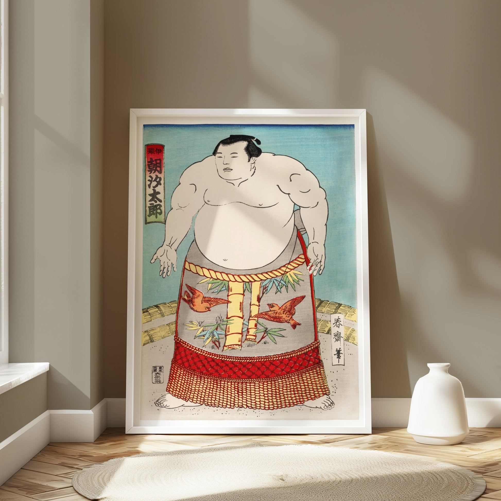 Premium Poster of Japanese Sumo Wrestler Ukiyo e Print Art Posters