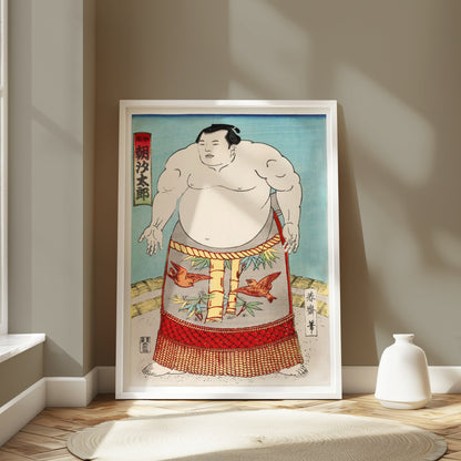 Premium Poster of Japanese Sumo Wrestler Ukiyo e Print Art Posters