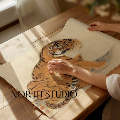 Premium Poster of Japanese Tiger Art Print Decor For Wall Hanging Posters