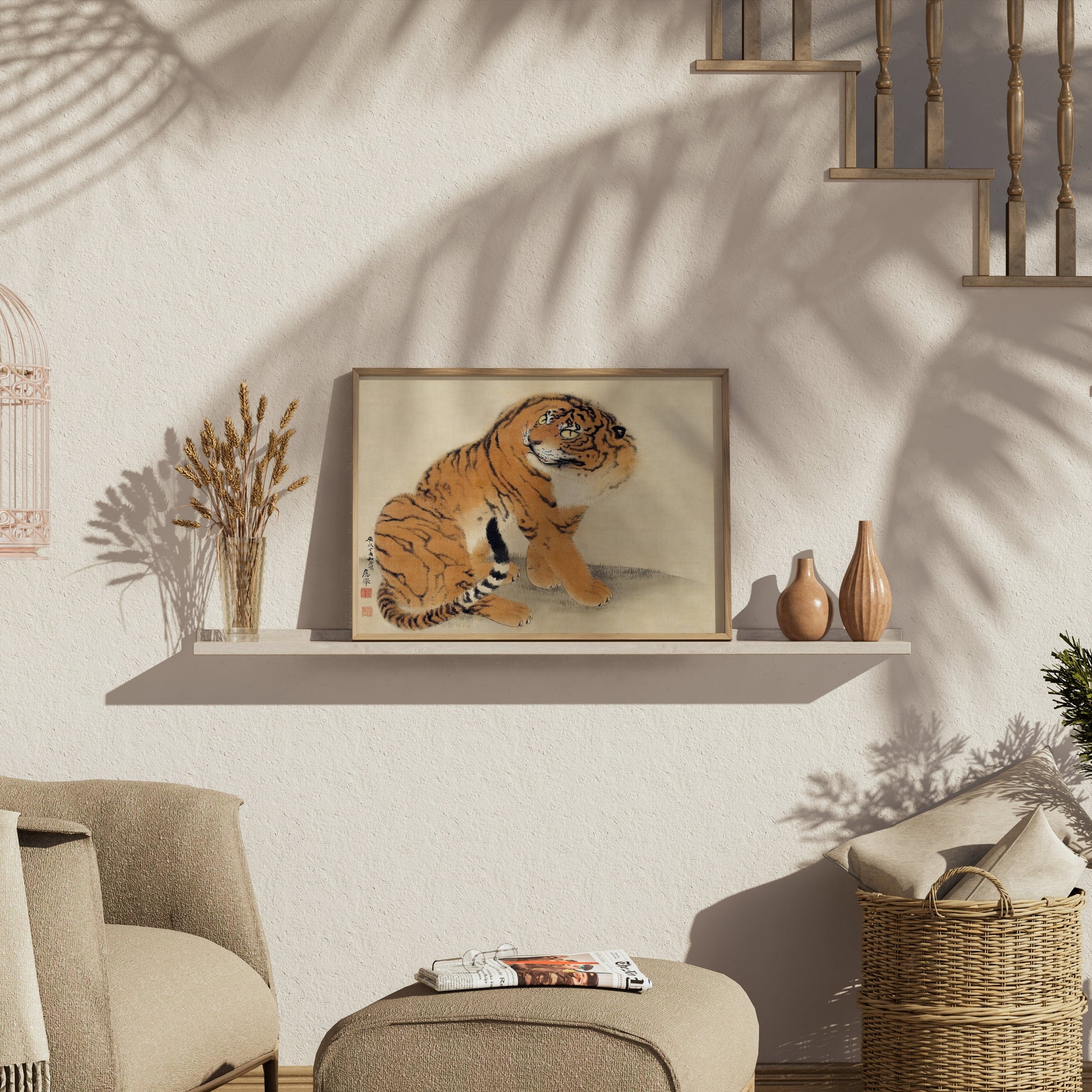 Premium Poster of Japanese Tiger Art Print Decor For Wall Hanging Posters