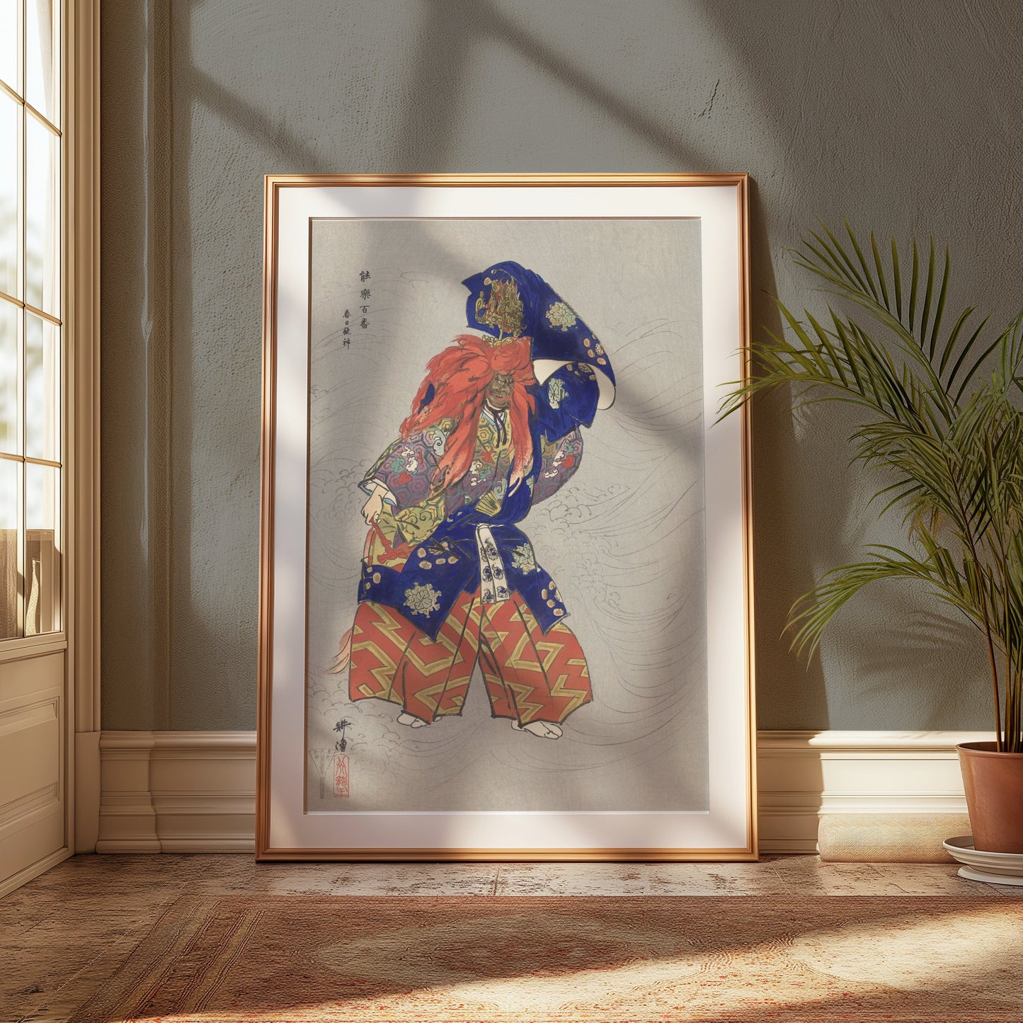 Premium Poster of Japanese Traditional Kabuki Theater Art Wall Posters