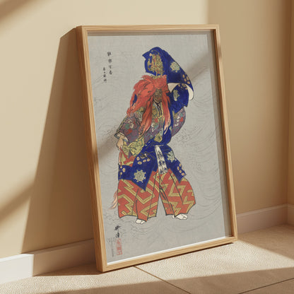Premium Poster of Japanese Traditional Kabuki Theater Art Wall Posters