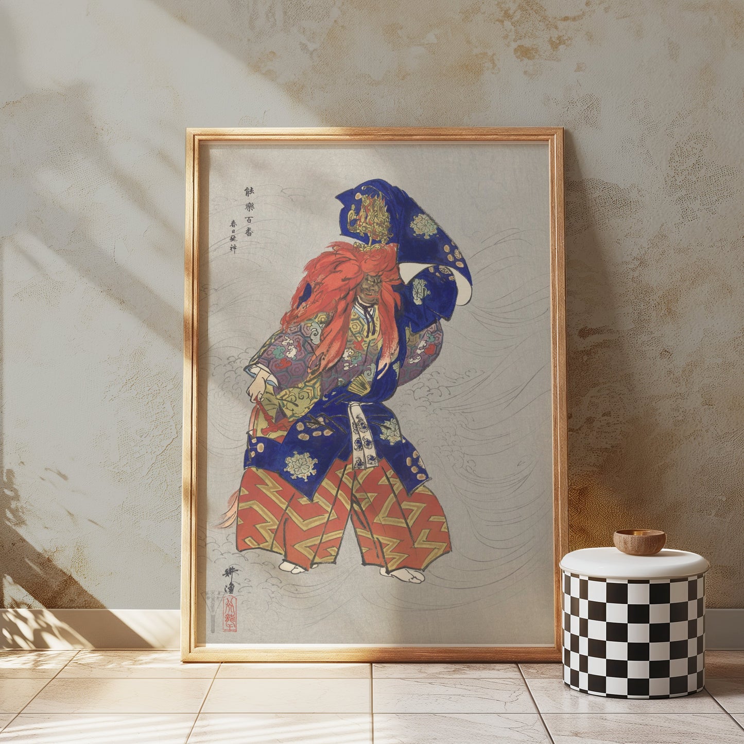 Premium Poster of Japanese Traditional Kabuki Theater Art Wall Posters
