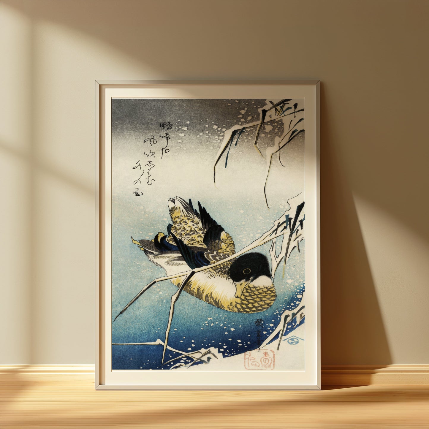 Premium Poster of Japanese Vintage Style Serene Duck Art Prints Posters