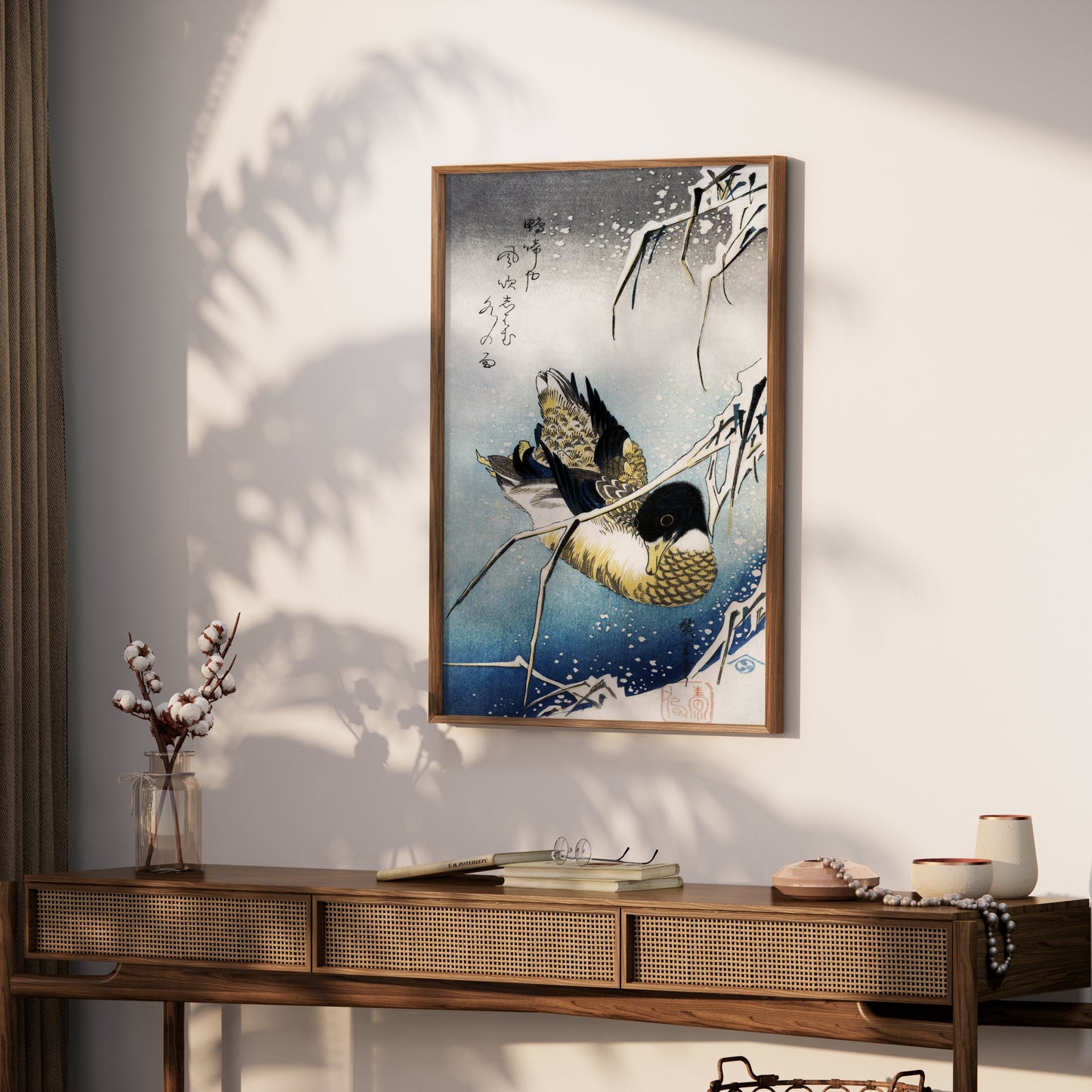 Premium Poster of Japanese Vintage Style Serene Duck Art Prints Posters