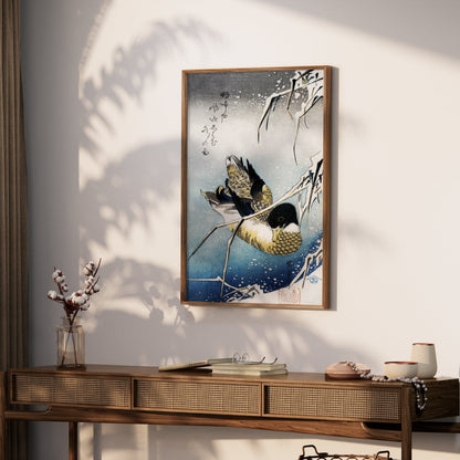 Premium Poster of Japanese Vintage Style Serene Duck Art Prints Posters