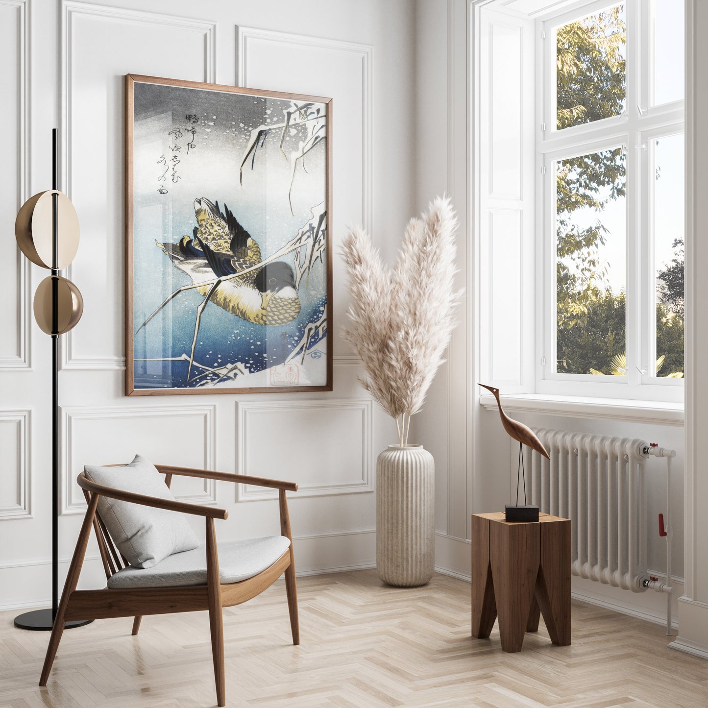Premium Poster of Japanese Vintage Style Serene Duck Art Prints Posters