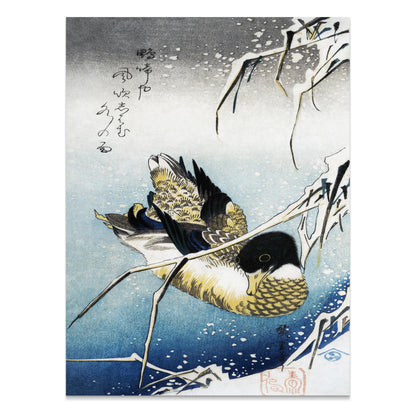 Premium Poster of Japanese Vintage Style Serene Duck Art Prints Posters