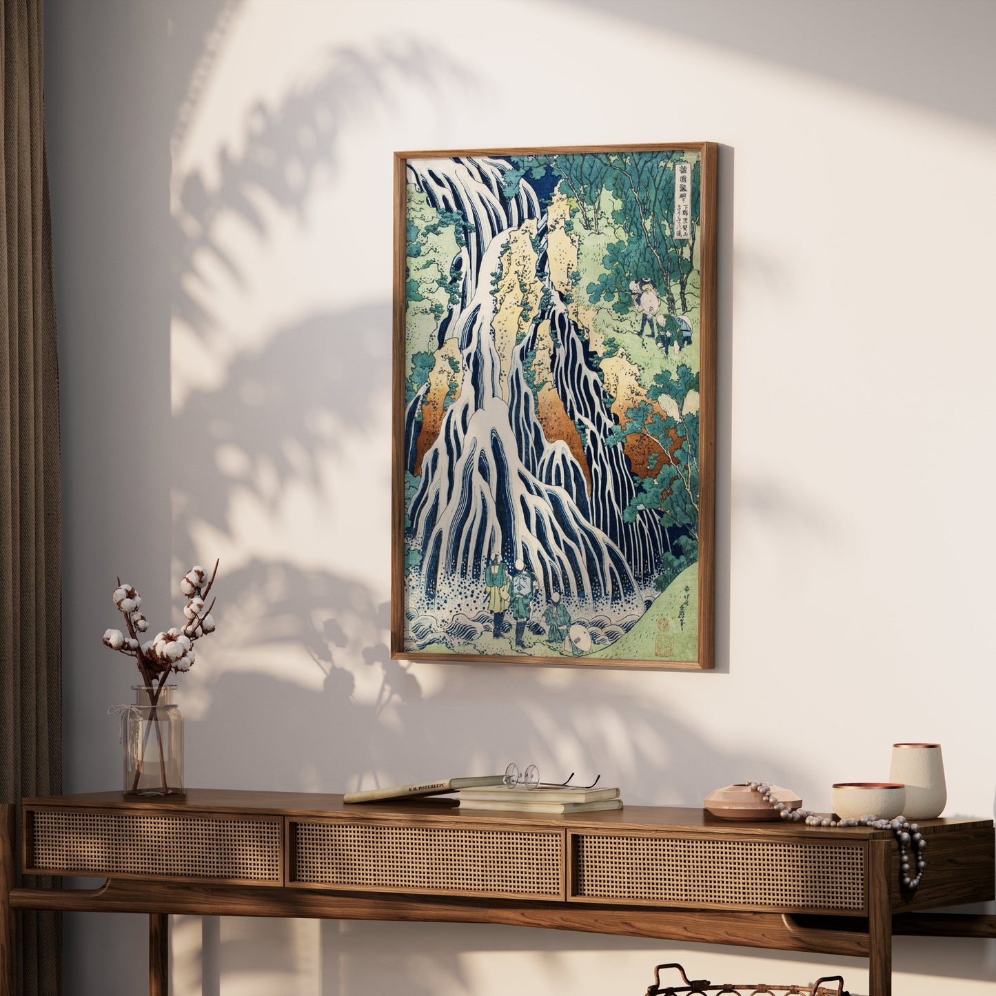 Premium Poster of Japanese Waterfall Art Ukiyo e Painting Style Posters