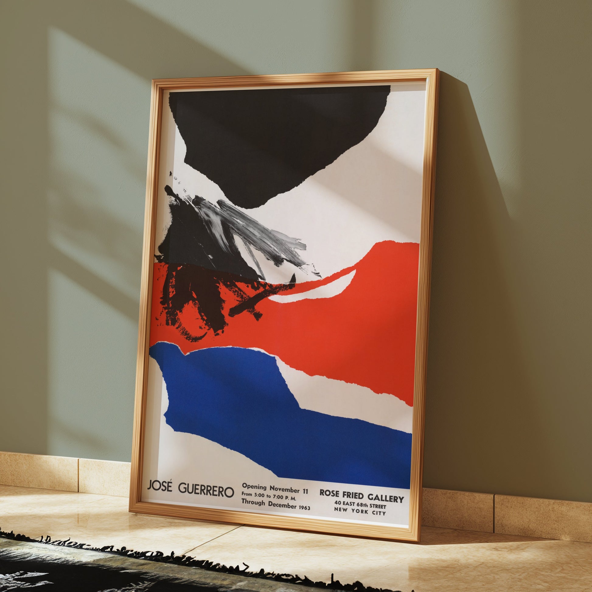 Premium Poster of José Guerrero Exhibition Art Print New York City Posters