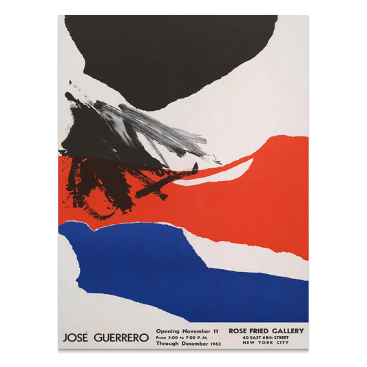 Premium Poster of José Guerrero Exhibition Art Print New York City Posters