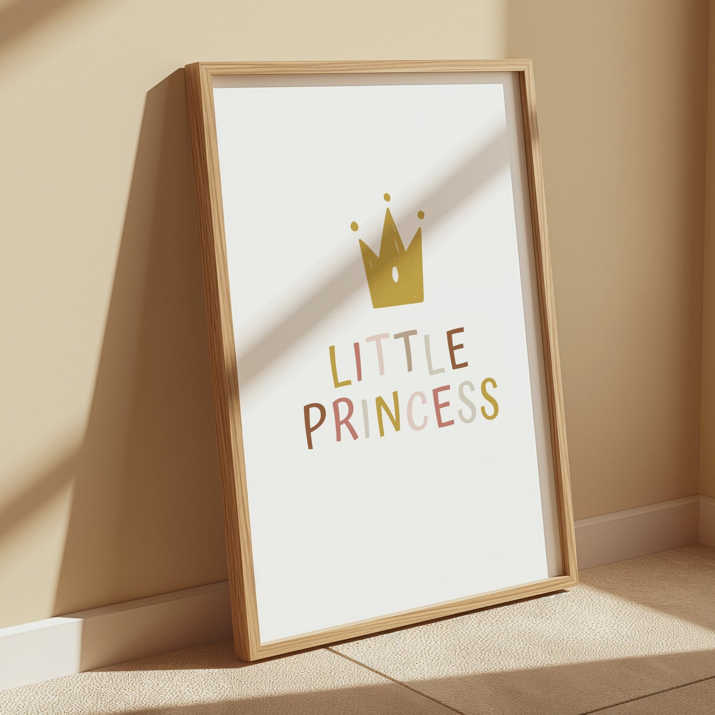 Premium Poster of Kids Room Decor Little Princess Crown Art Posters