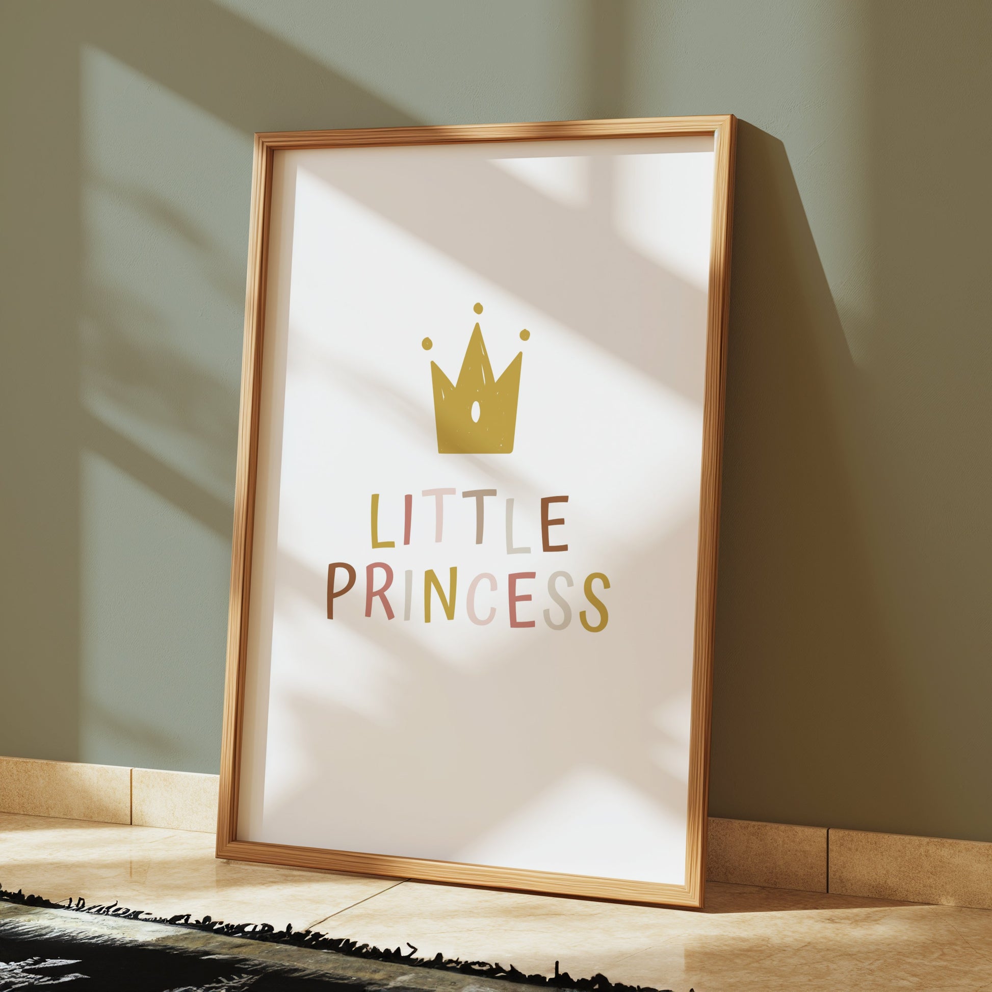 Premium Poster of Kids Room Decor Little Princess Crown Art Posters