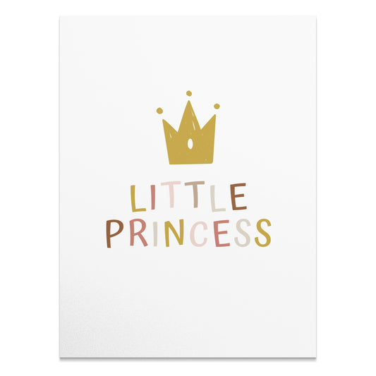 Premium Poster of Kids Room Decor Little Princess Crown Art Posters
