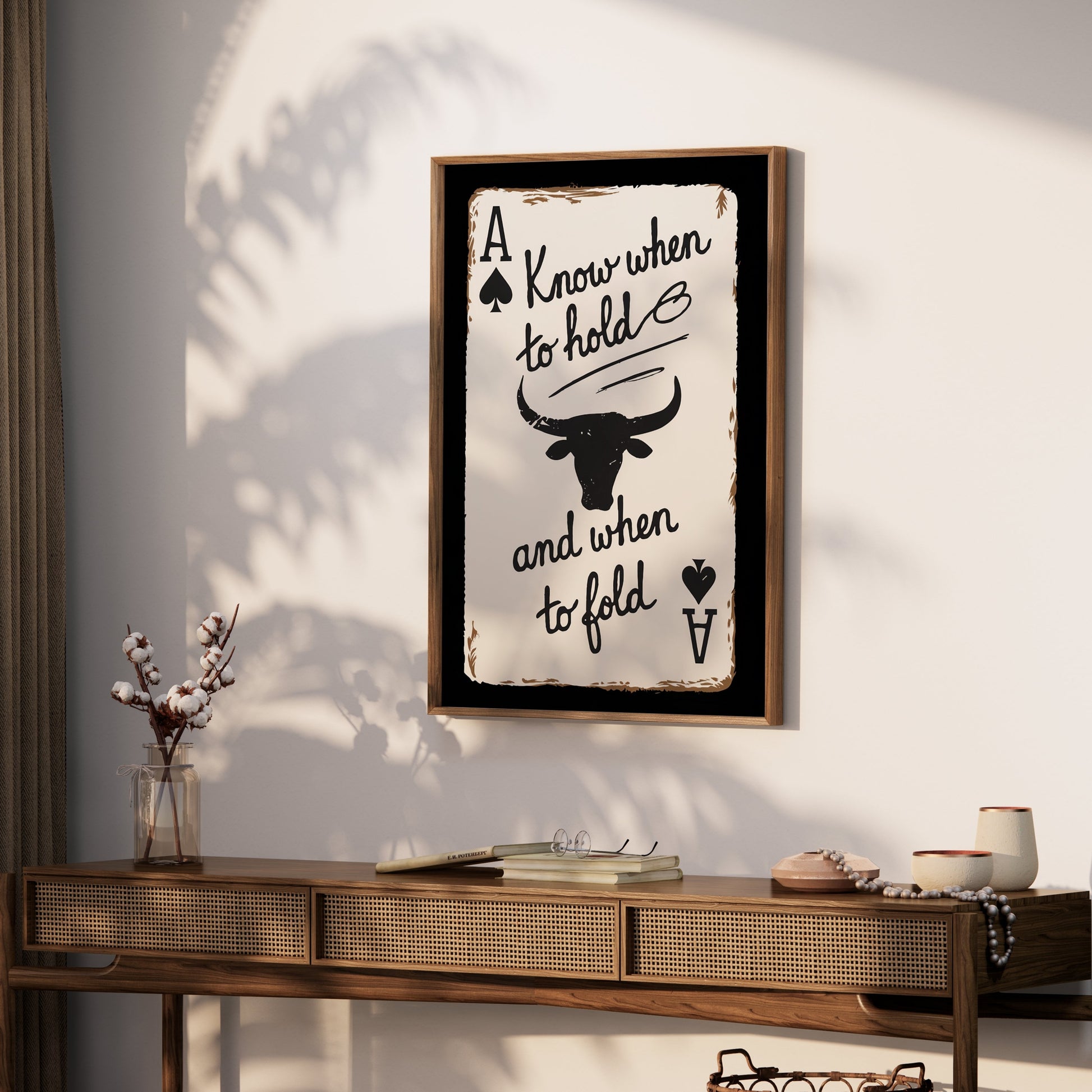 Premium Poster of Know When to Hold and Fold Minimalist Posters