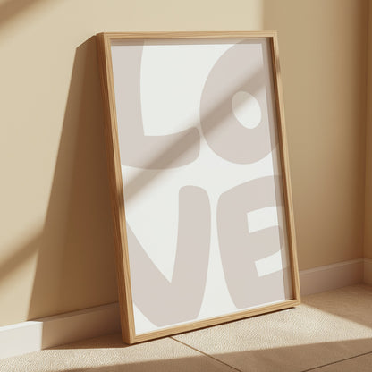 Premium Poster of LOVE Typography Art Contemporary Wall Decor Posters