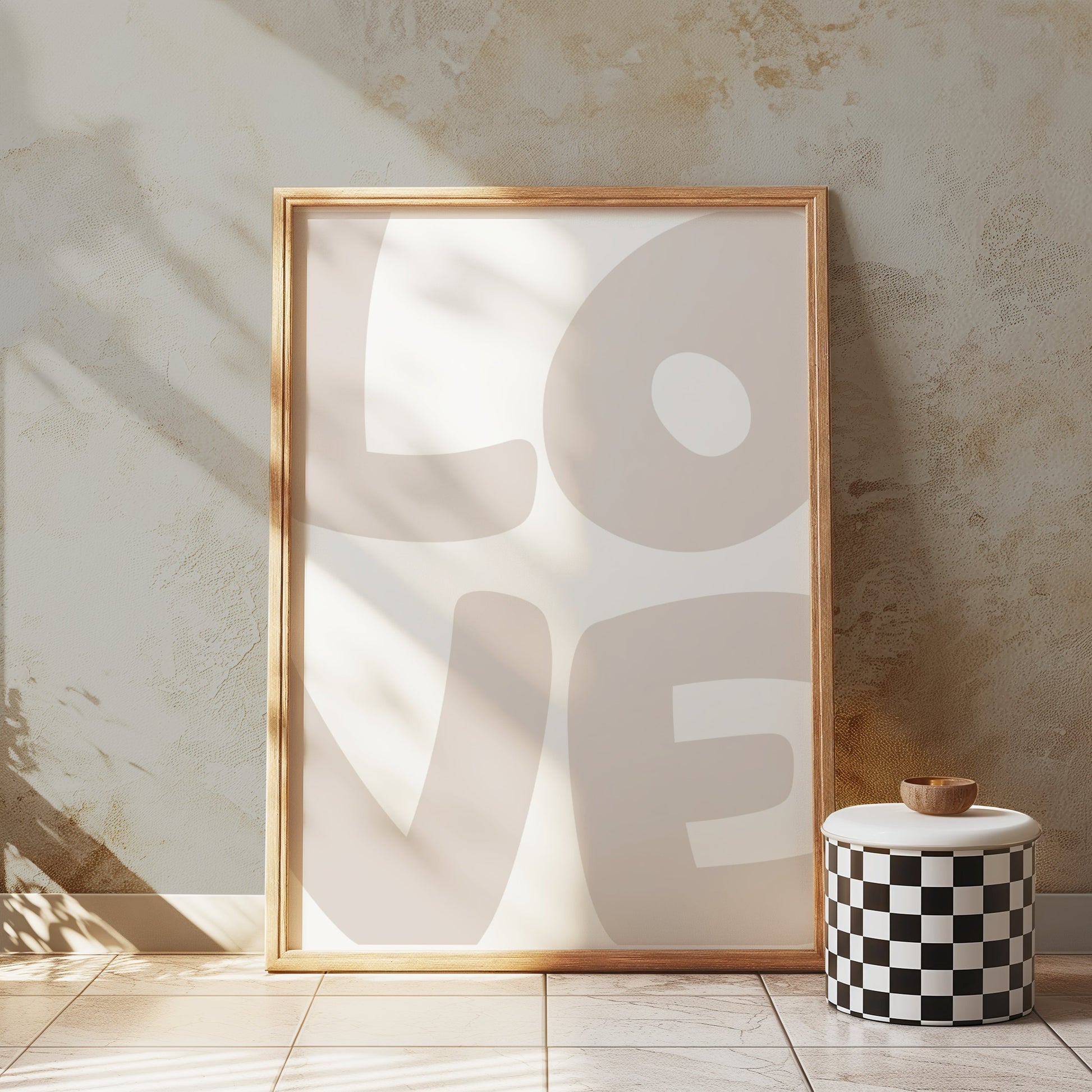 Premium Poster of LOVE Typography Art Contemporary Wall Decor Posters