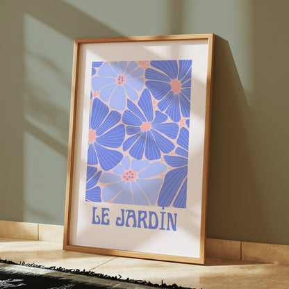 Premium Poster of Le Jardin Colorful Flower Art Print Posters