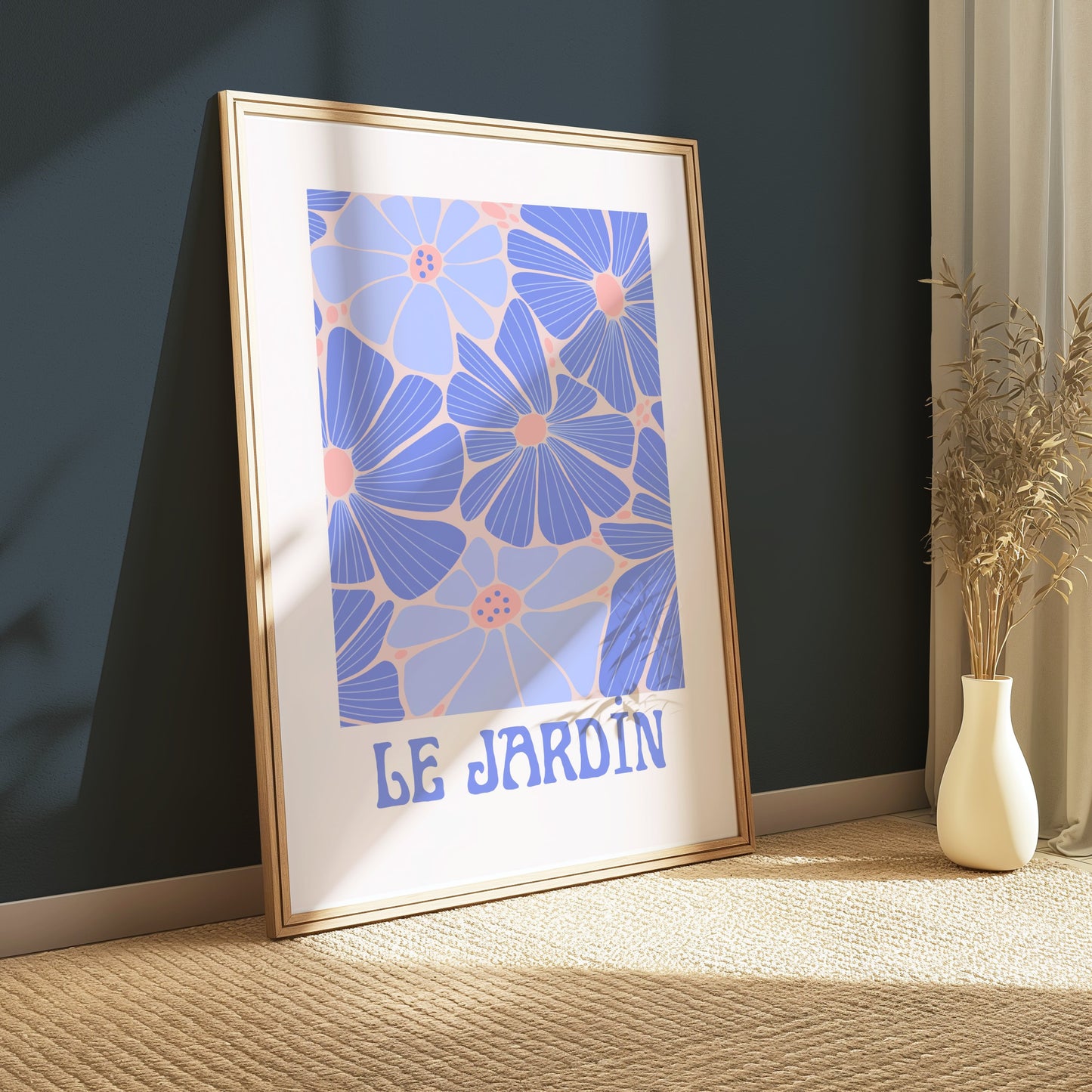 Premium Poster of Le Jardin Colorful Flower Art Print Posters