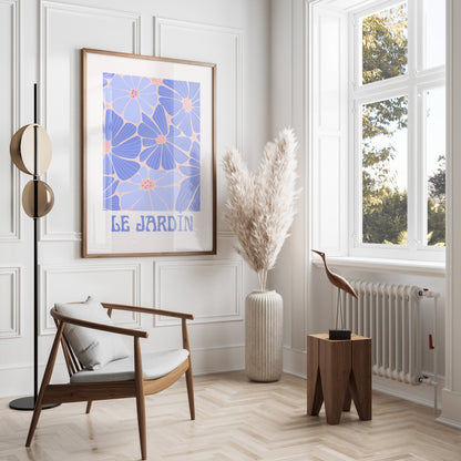 Premium Poster of Le Jardin Colorful Flower Art Print Posters