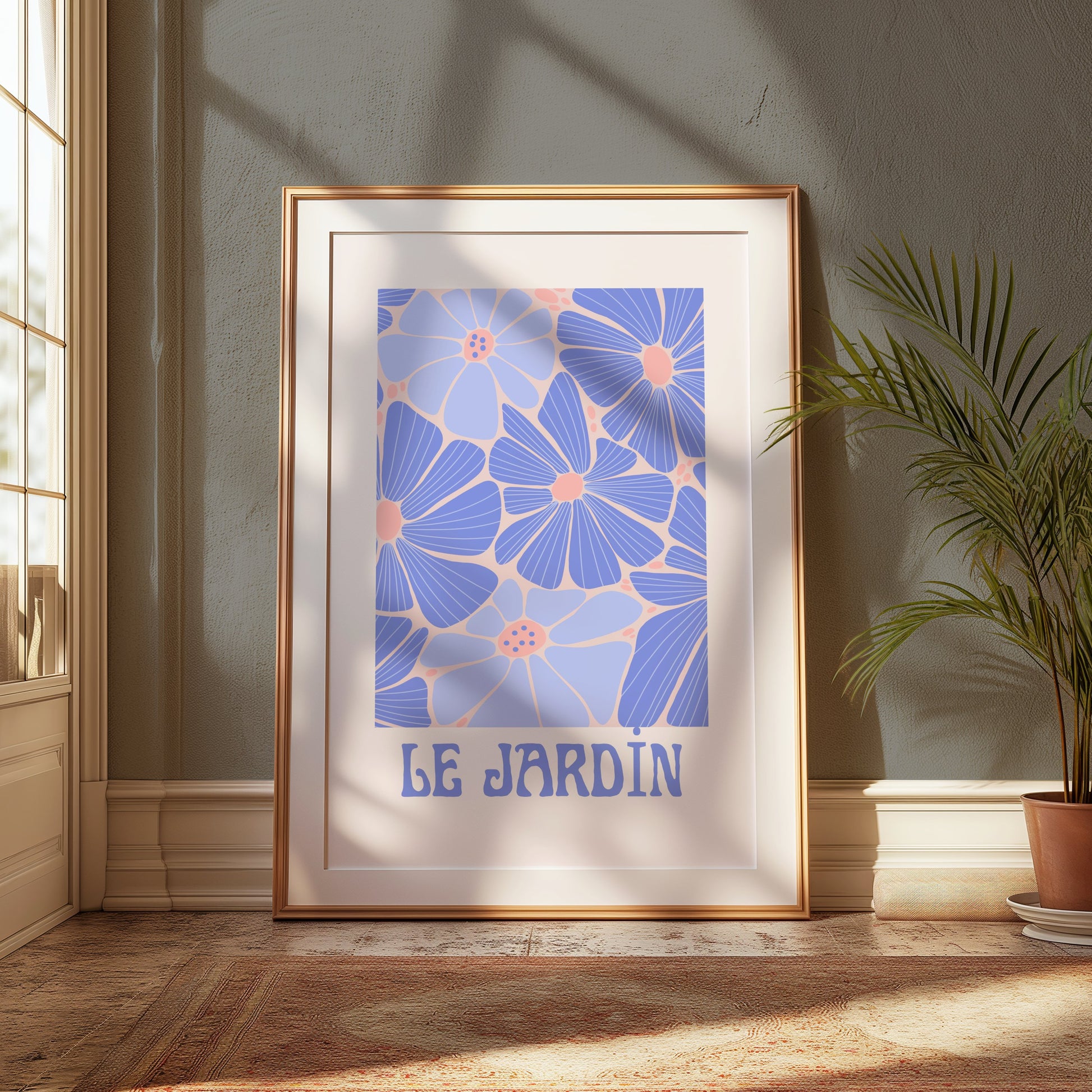 Premium Poster of Le Jardin Colorful Flower Art Print Posters