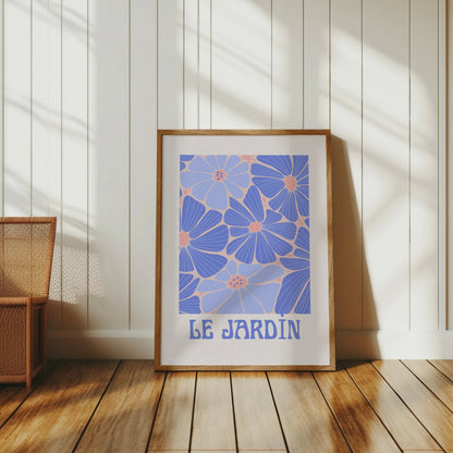 Premium Poster of Le Jardin Colorful Flower Art Print Posters