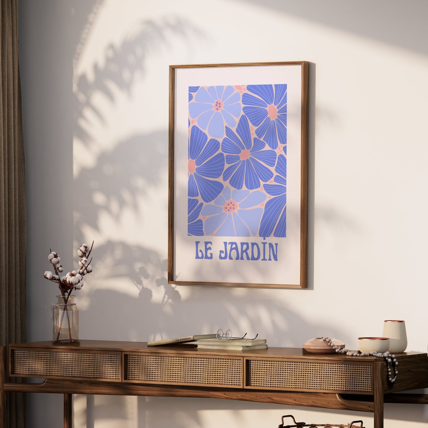 Premium Poster of Le Jardin Colorful Flower Art Print Posters