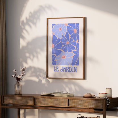 Premium Poster of Le Jardin Colorful Flower Art Print Posters