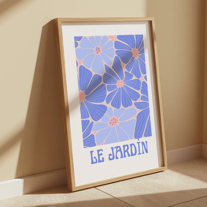 Premium Poster of Le Jardin Colorful Flower Art Print Posters