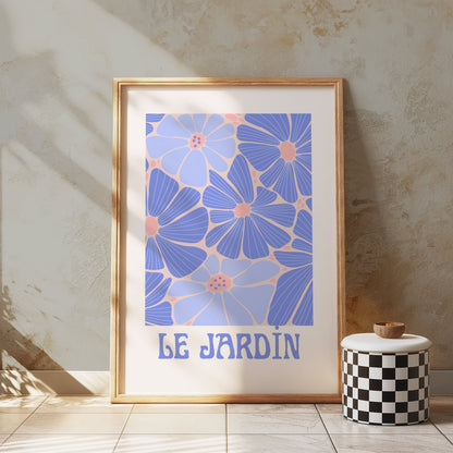 Premium Poster of Le Jardin Colorful Flower Art Print Posters