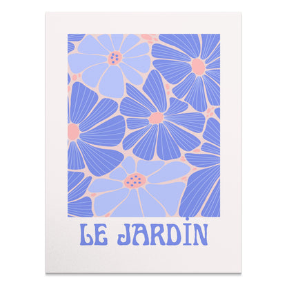Premium Poster of Le Jardin Colorful Flower Art Print Posters