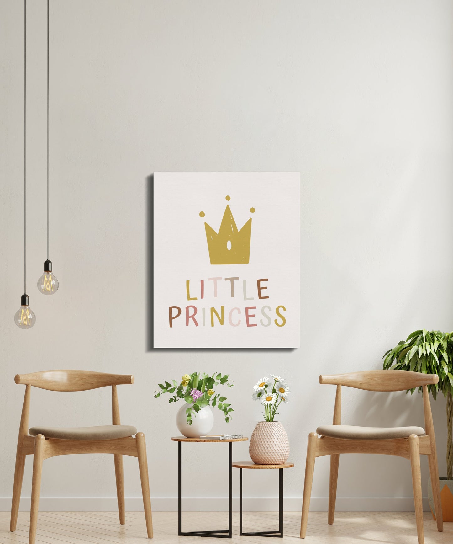 Premium Poster of Little Princess Nursery Wall Art Canvas Wraps