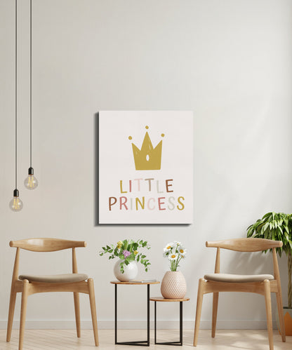 Premium Poster of Little Princess Nursery Wall Art Canvas Wraps
