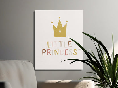 Premium Poster of Little Princess Nursery Wall Art Canvas Wraps