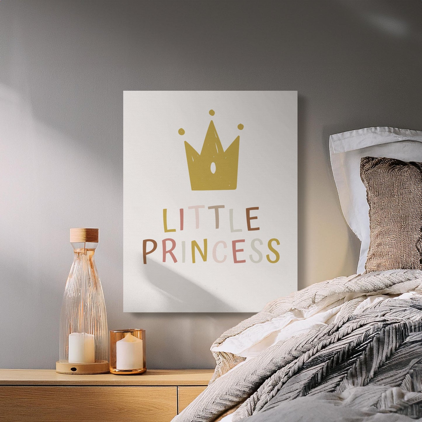 Premium Poster of Little Princess Nursery Wall Art Canvas Wraps