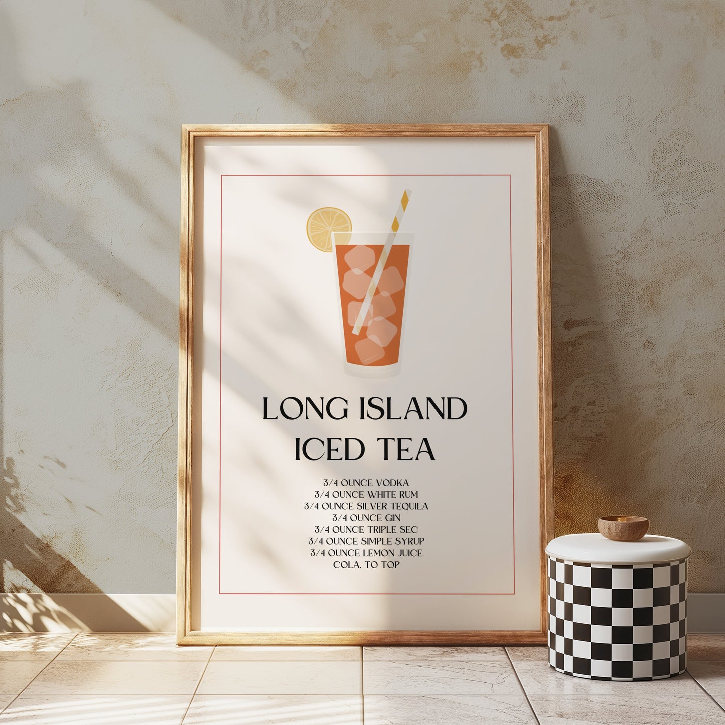 Premium Poster of Long Island Iced Tea Cocktails Art Print Posters