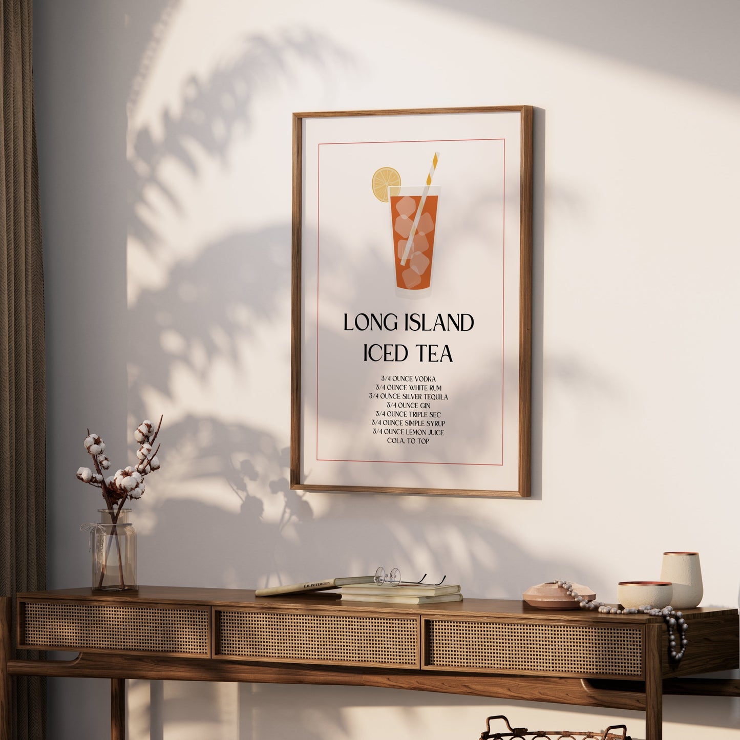 Premium Poster of Long Island Iced Tea Recipe Art Print Posters
